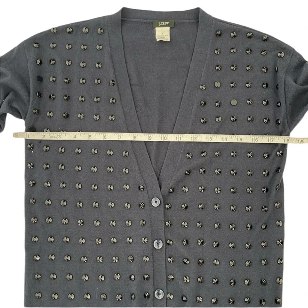 J. Crew Navy Studded Dutser Cardigan